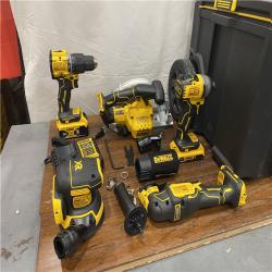 AS-IS Dewalt 20-Volt MAX ToughSystem Lithium-Ion 6-Tool Cordless Combo Kit