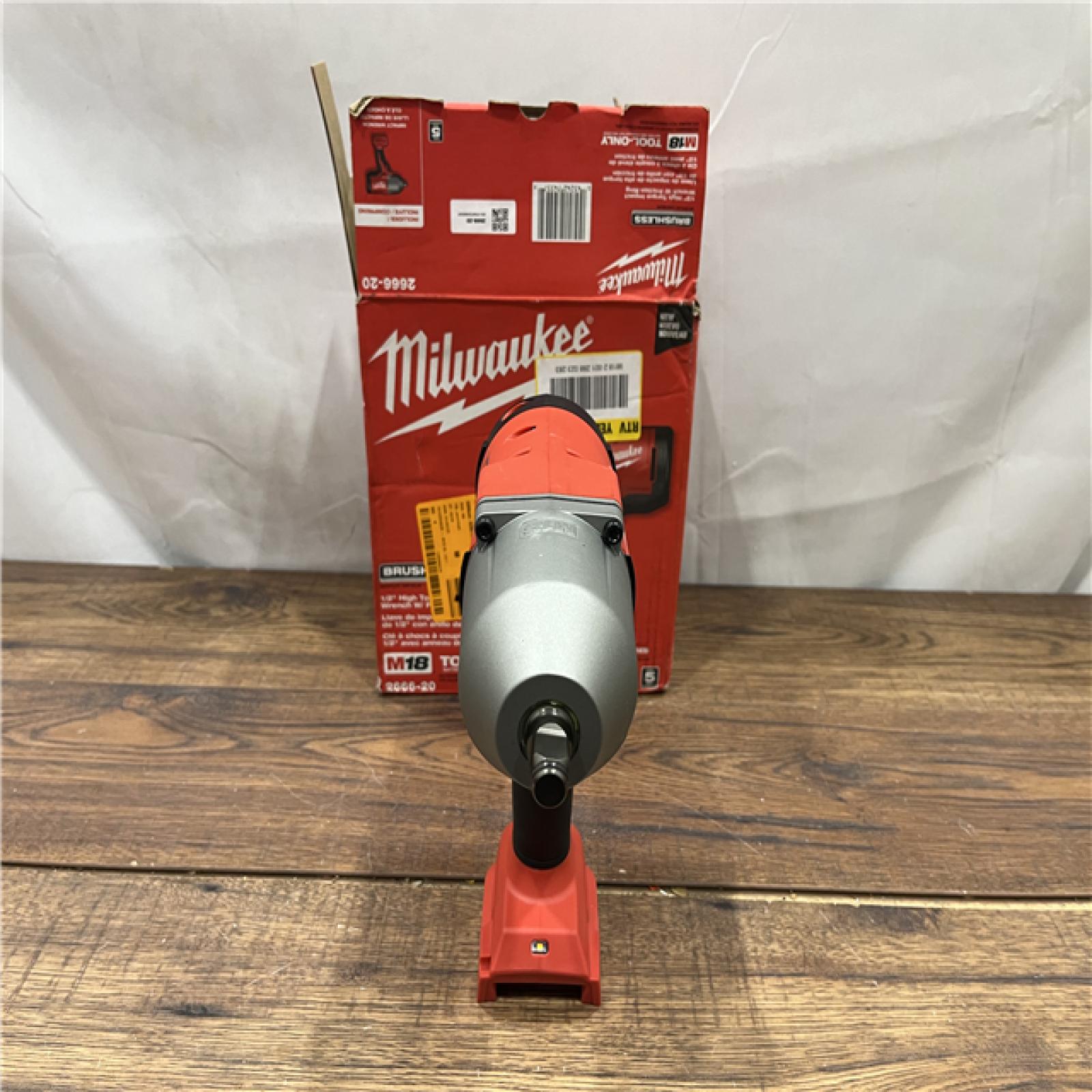 AS IS Milwaukee 2666-20 M18 18-Volt Lithium-Ion Brushless 1/2 in. High Torque Impact Wrench with Friction Ring (Tool-Only)