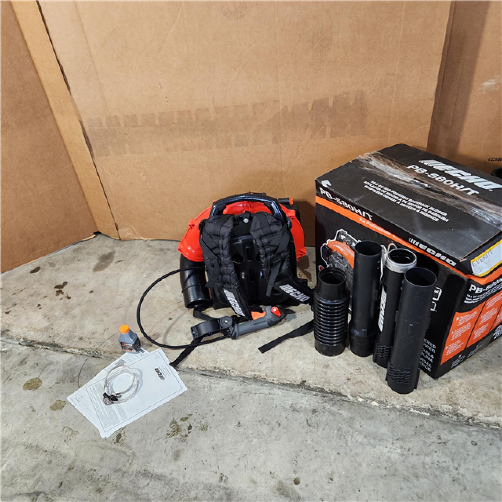 Houston location- AS-IS ECHO 216 MPH 517 CFM 58.2cc Gas 2-Stroke Backpack Leaf Blower with Tube Throttle(GOOD CONDITION)