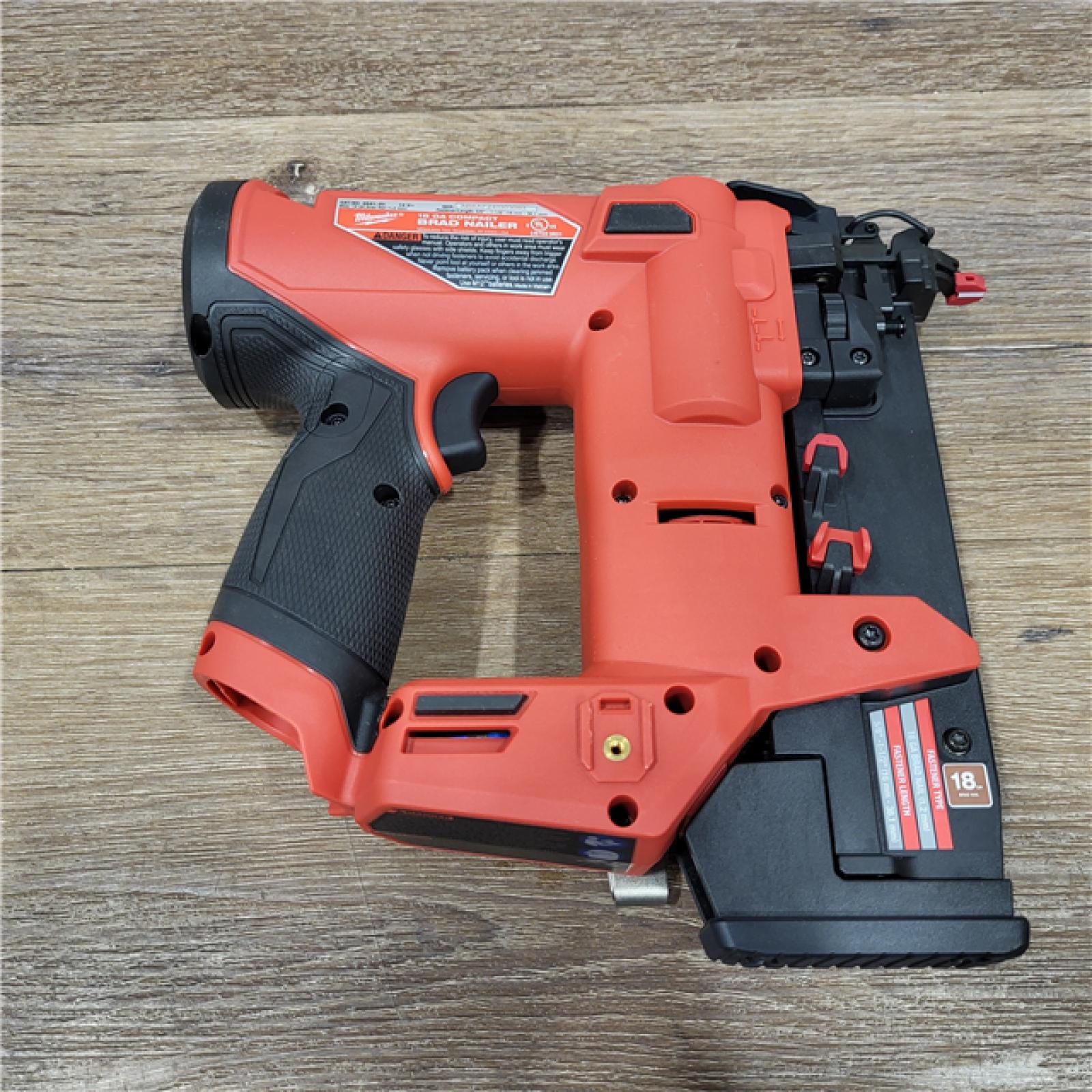 AS-IS M12 FUEL 12-Volt Lithium-Ion Brushless Cordless 18-Guage Compact Brad Nailer (Tool Only)