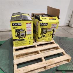 Dallas Location - As-Is RYOBI 4000-Watt Gasoline Powered Digital Inverter Generator(Lot Of 2)