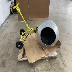 Houston Location - AS-IS Ryobi 5.0 cu. ft. Portable Concrete Mixer