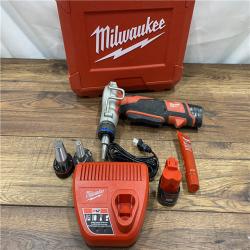 AS-IS M12 12-Volt Lithium-Ion Cordless PEX Expansion Tool Kit with (2) 1.5 Ah Batteries, (3) Expansion Heads and Hard Case