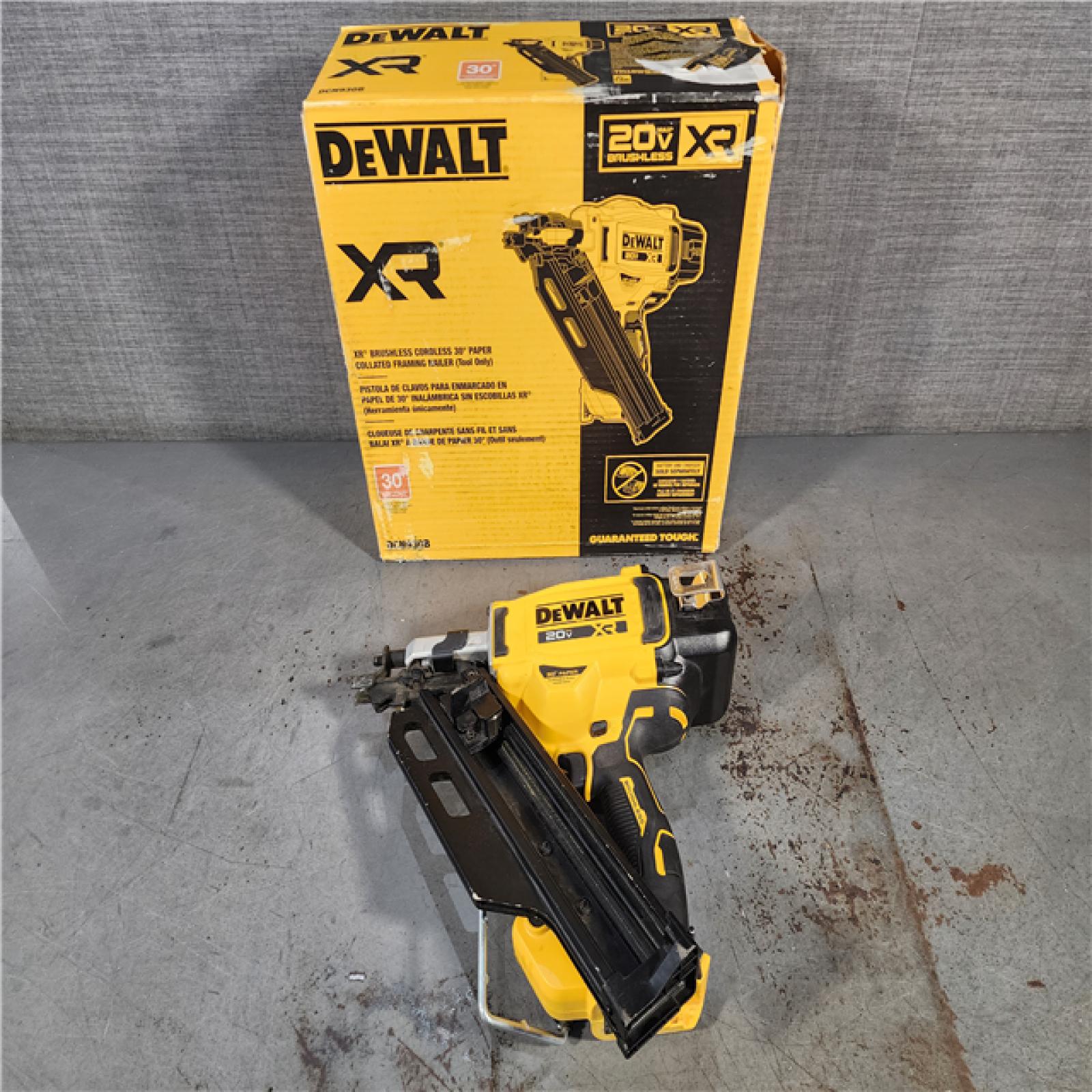 HOUSTON LOCATION - AS-IS DEWALT 20-Volt 30Â° Cordless Framing Nailer (Tool-Only)