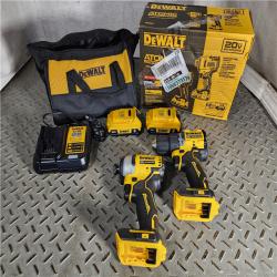 HOUSTON LOCATION - AS-IS (APPEARS LIKE NEW) ATOMIC 20-Volt MAX Lithium-Ion Cordless Combo Kit (2-Tool) with (2) 2.0Ah Batteries, Charger and Bag