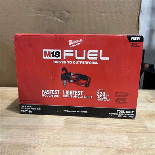 NEW! Milwaukee M18 FUEL GEN II Brushless Cordless 1/2 in. Hole Hawg Right Angle Drill (Tool-Only)