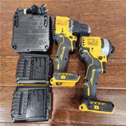 AS-IS DeWalt 20V MAX ATOMIC Cordless Brushless (2-Tool) Compact Drill and Impact Driver Kit