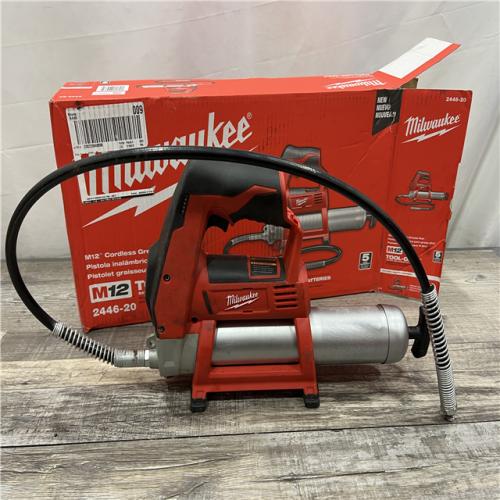 AS-IS MILWAUKEE M12 Cordless LITHIUM-ION Grease Gun