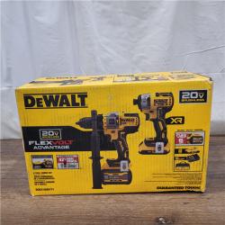 AS-IS 20V MAX Cordless Brushless Hammer Drill/Driver 2 Tool Combo Kit with FLEXVOLT ADVANTAGE