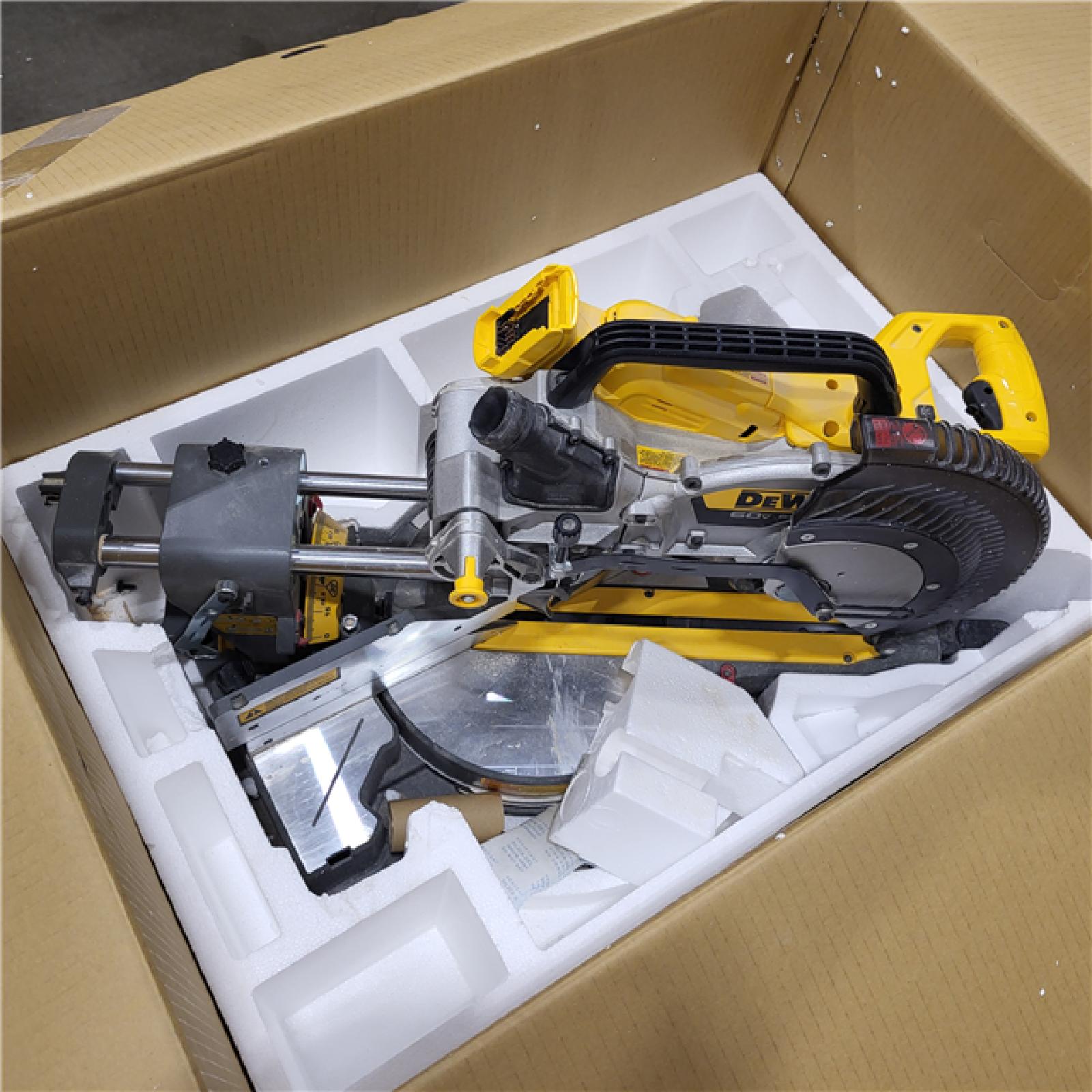 AS-IS DEWALT 60V Lithium-Ion 12 in. Cordless Sliding Miter Saw (Tool Only)