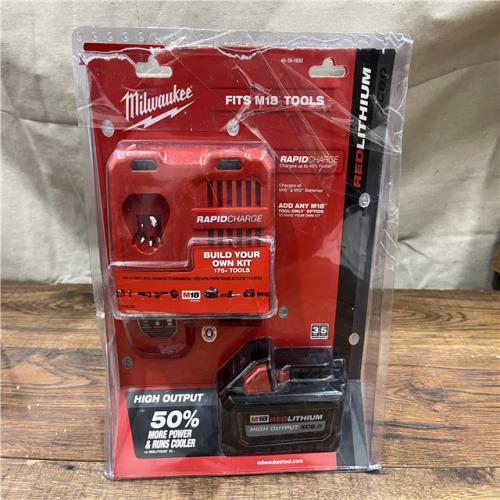 NEW - Milwaukee M18 18-Volt Lithium-Ion HIGH OUTPUT Starter Kit with XC 8.0Ah Battery and Rapid Charger