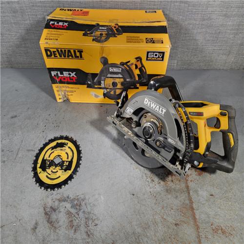 HOUSTON LOCATION - AS-IS DEWALT FLEXVOLT 60V MAX Cordless Brushless 7-1/4 in. Wormdrive Style Circular Saw (Tool Only)