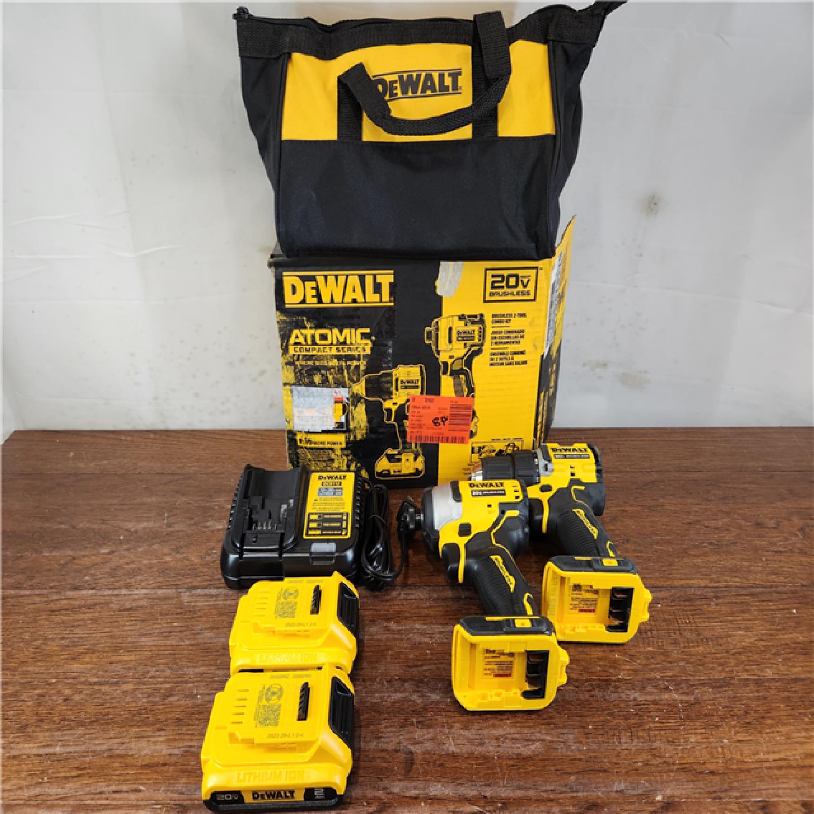 AS-IS DeWalt ATOMIC 20V MAX Brushless Cordless (2-Tool) Combo Kit