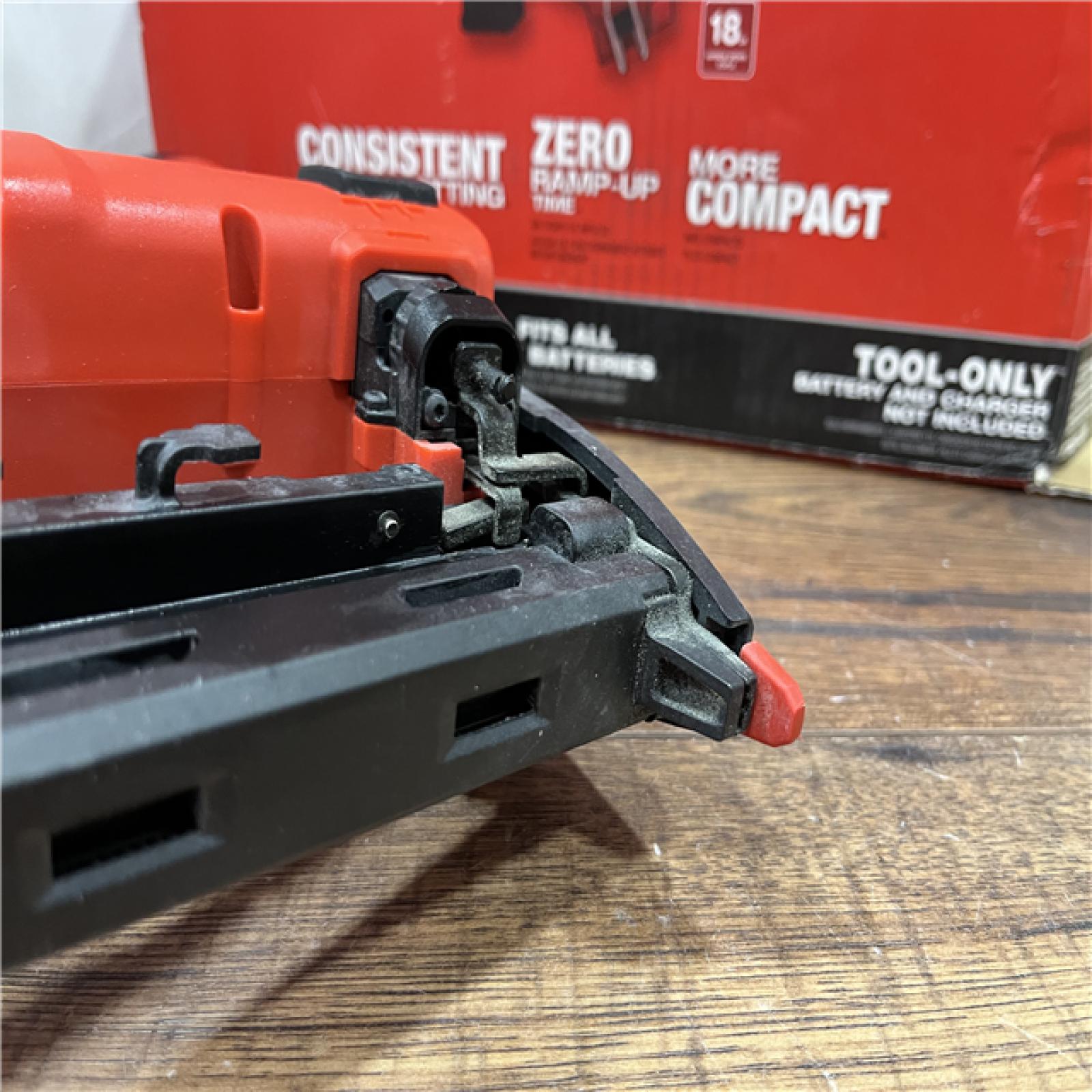 AS-IS M18 FUEL 18-Volt Lithium-Ion Brushless Cordless 18-Gauge 1/4 in. Narrow Crown Stapler (Tool-Only)