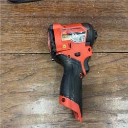 AS-IS Milwaukee M12 FUEL 12-Volt Lithium-Ion Brushless Cordless 1/4 in. Hex Impact Driver Compact Kit