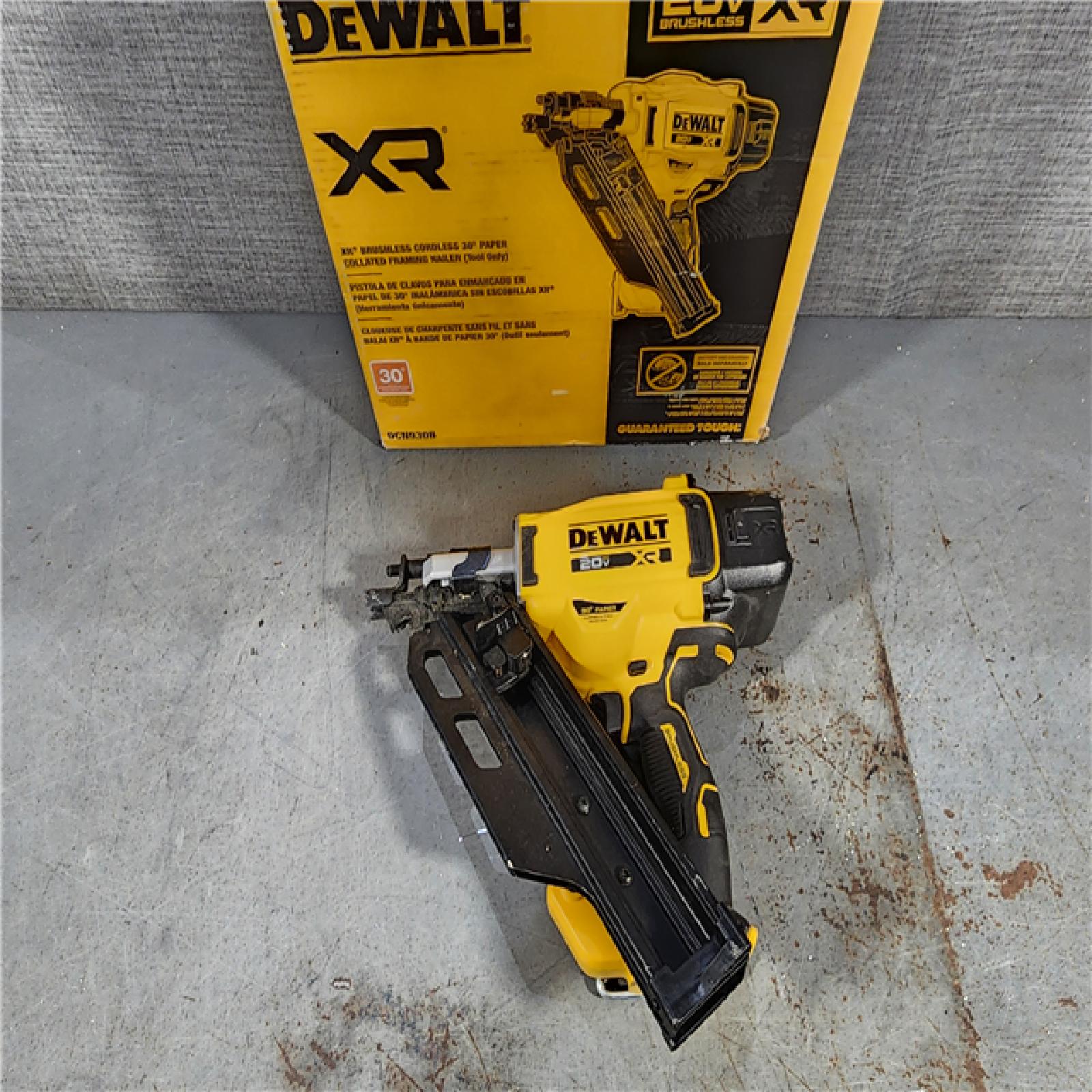 HOUSTON LOCATION - AS-IS DEWALT 20-Volt 30Â° Cordless Framing Nailer (Tool-Only)