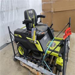 Houston Location AS IS - Ryobi 80v 30in, Cutting Width Riding Mower