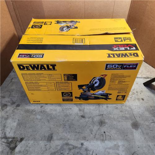 Houston location AS-IS DEWALT 60V Lithium-Ion 12 in. Cordless Sliding Miter Saw (Tool Only)