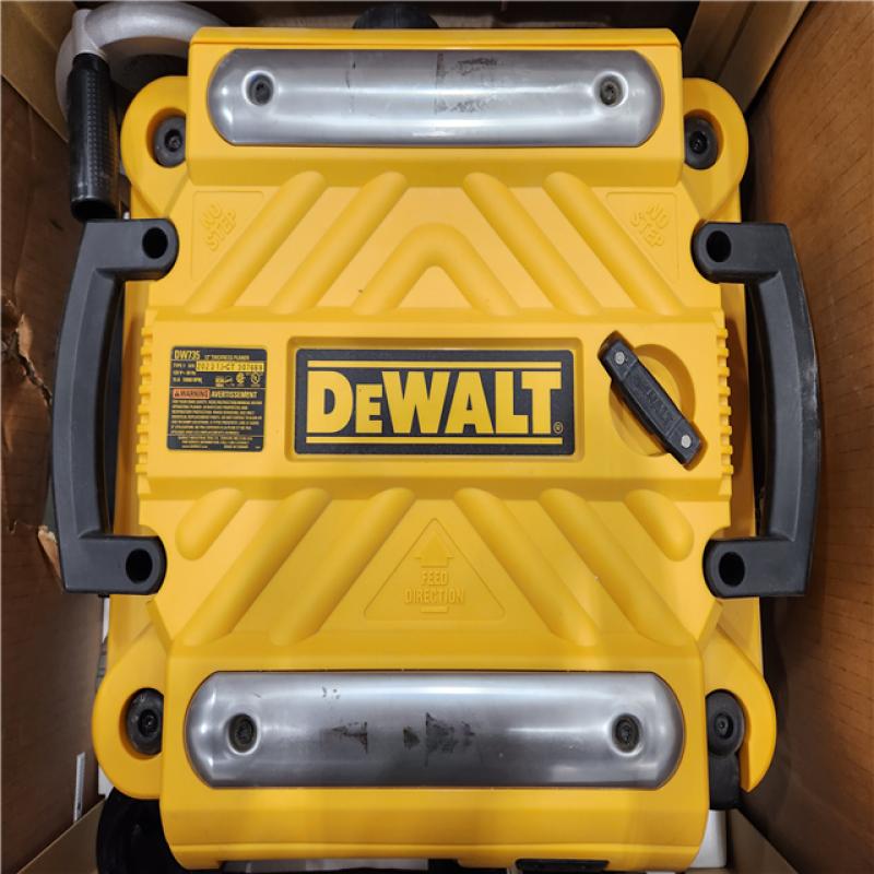 AS-IS DEWALT 15 Amp Corded 13 in. Heavy-Duty 2-Speed Thickness Planer, In  Feed