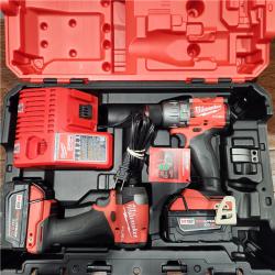 AS-IS M18 FUEL 18V Lithium-Ion Brushless Cordless Hammer Drill and Impact Driver Combo Kit (2-Tool) with 2 Batteries