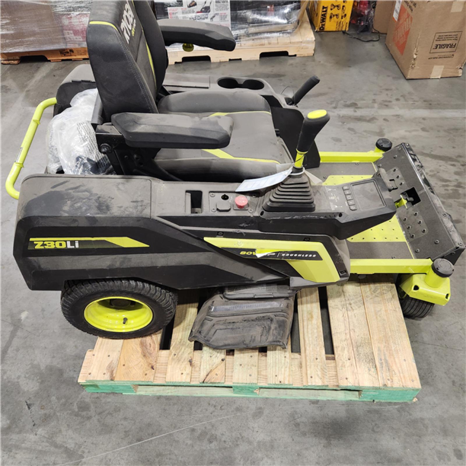 Dallas Location - As-Is Ryobi 30 Z30Li 80v Zero Turn Mower