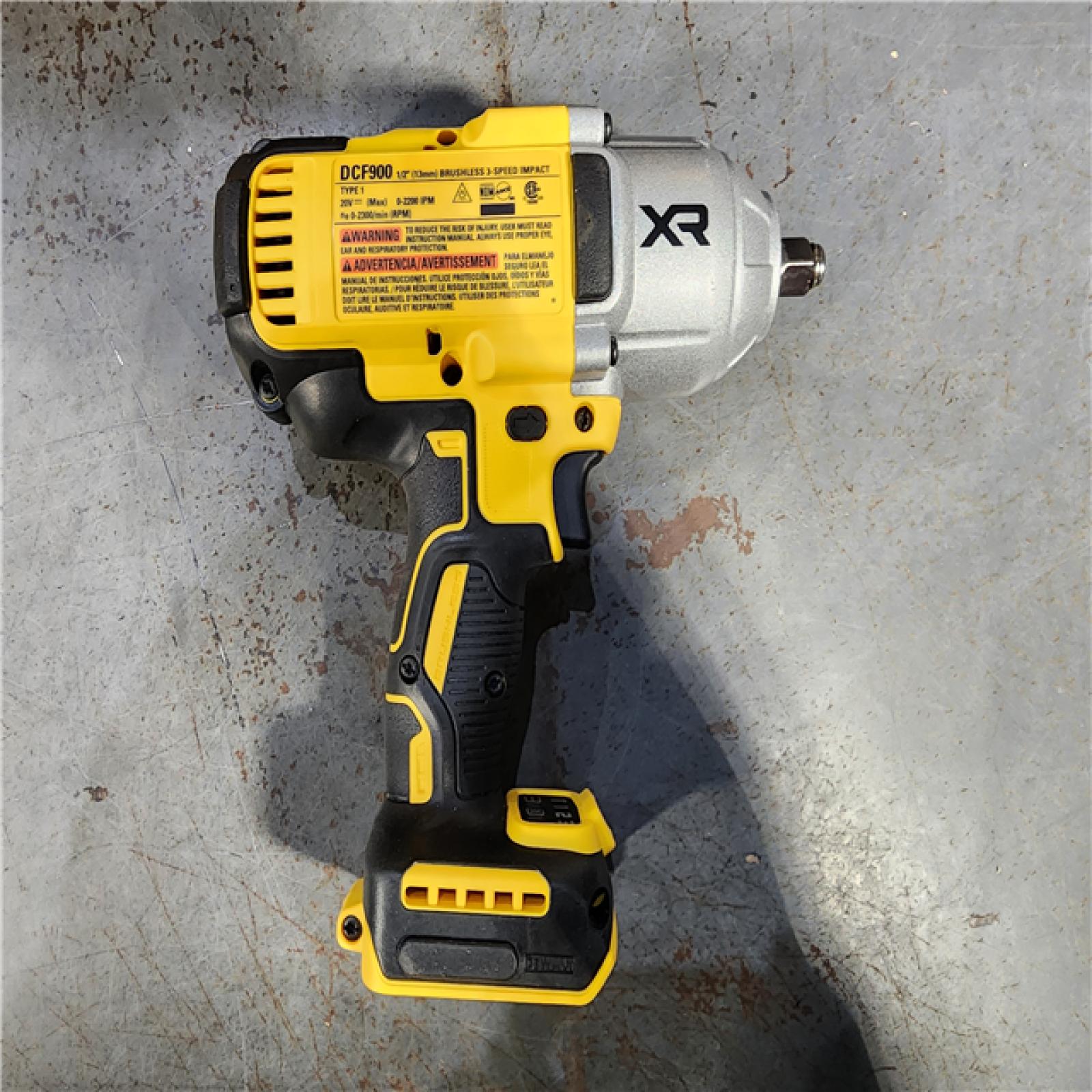 HOUSTON LOCATION - AS-IS (APPEARS LIKE NEW) DEWALT 20V MAX* XR 1/2  High Torque Impact Wrench with Hog Ring Anvil