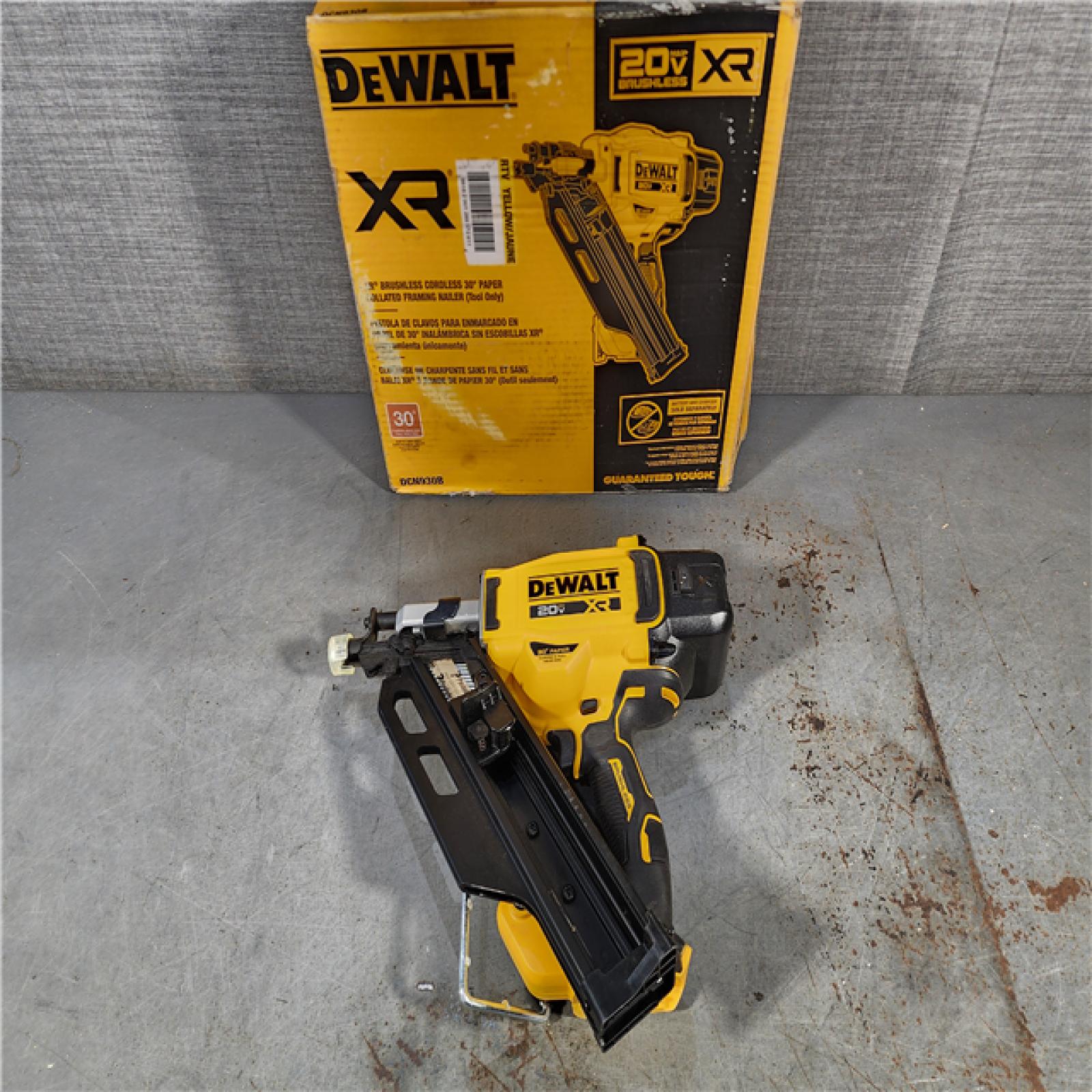 HOUSTON LOCATION - AS-IS DEWALT 20-Volt 30Â° Cordless Framing Nailer (Tool-Only)