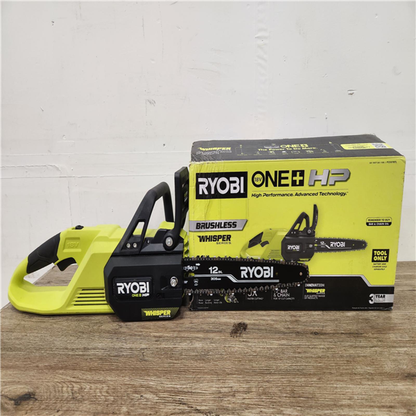 Phoenix Location NEW RYOBI ONE+ HP 18V Brushless Whisper Series 12 in. Battery Chainsaw (Tool Only)