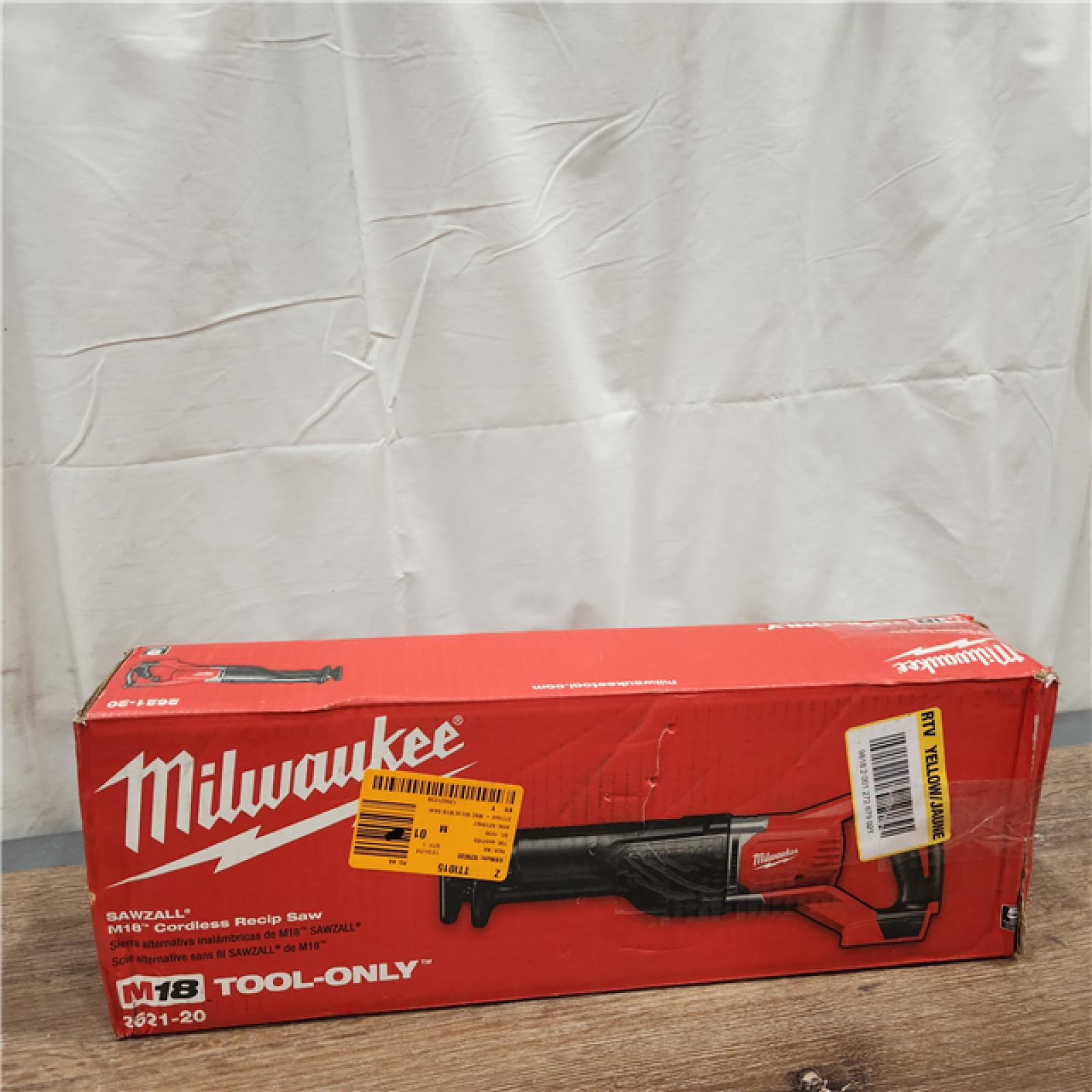 AS-IS Milwaukee  M18 SAWZALL Lithium-Ion Cordless Reciprocating Saw (Tool Only)