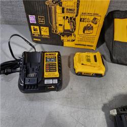 HOUSTON LOCATION - AS-IS DEWALT ATOMIC 20V MAX Lithium Ion Cordless 23 Gauge Pin Nailer Kit with 2.0Ah Battery and Charger