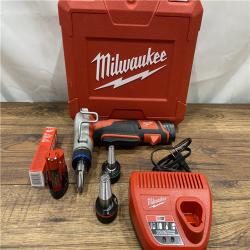 AS IS M12 12-Volt Lithium-Ion Cordless PEX Expansion Tool Kit with (2) 1.5 Ah Batteries, (3) Expansion Heads and Hard Case