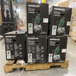 DALLAS LOCATION - Metabo HPT 10-in 15-Amp Single Bevel Compound Corded Miter Saw PALLET - (9 UNITS)