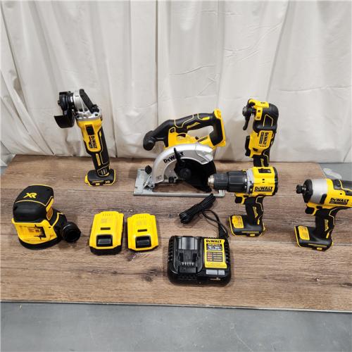 AS IS Dewalt 20-Volt MAX ToughSystem Lithium-Ion 6-Tool Cordless Combo Kit