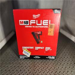 HOUSTON LOCATION - AS-IS (APPEARS LIKE NEW) Milwaukee 2839-20 M18 FUEL 15 Ga. 18 Volt Brushless Angled Finish Nailer (TOOL ONLY)