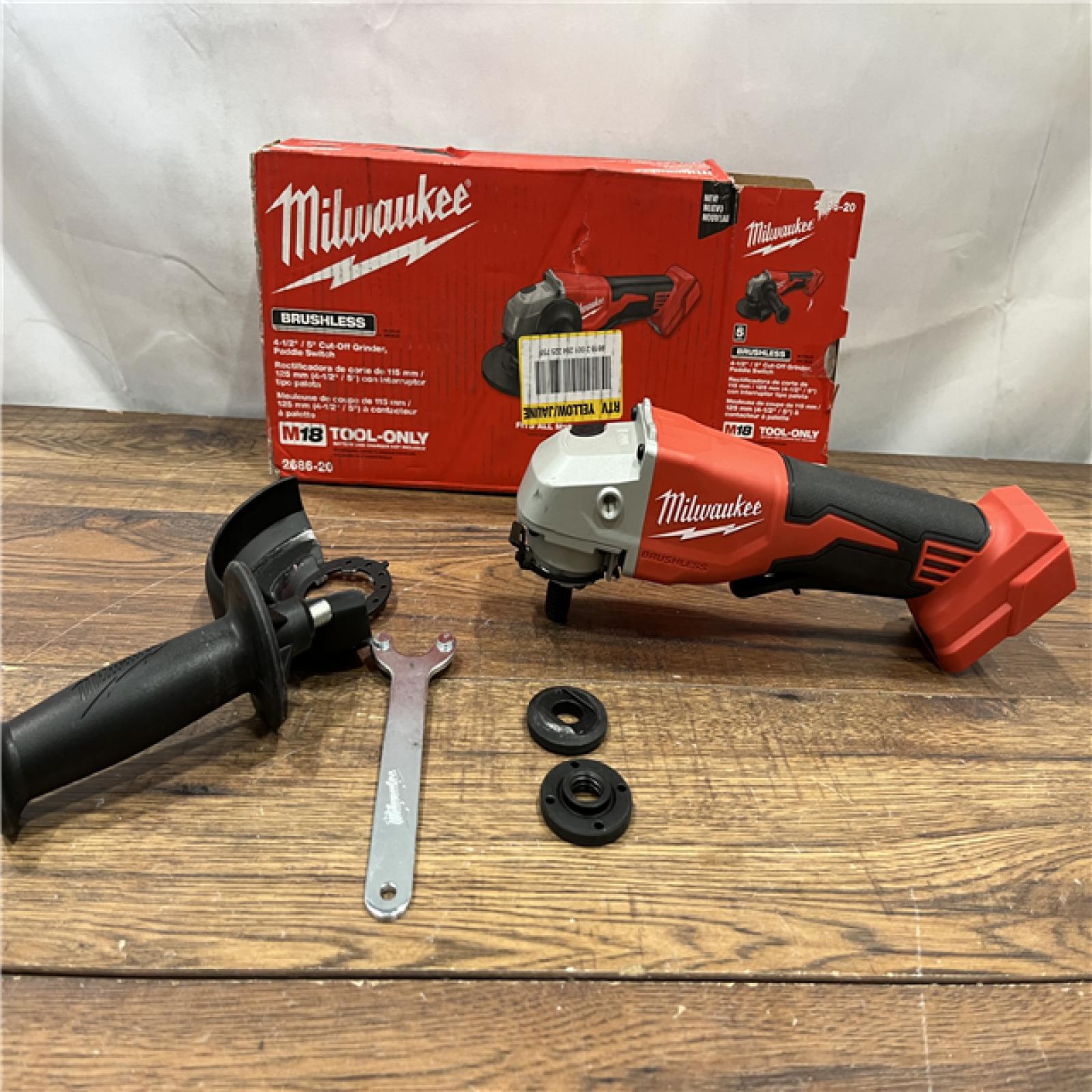 AS IS Milwaukee 2686-20 18V Cordless 4.5 /5  Grinder W/ Paddle Switch (Tool Only)