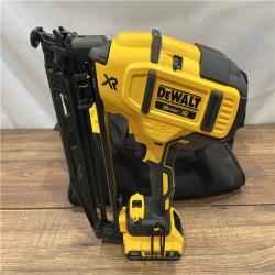 AS IS DeWalt DCN660D1 20V 16 Gauge Cordless Angled Finish Nailer Kit W/ 2Ah Battery