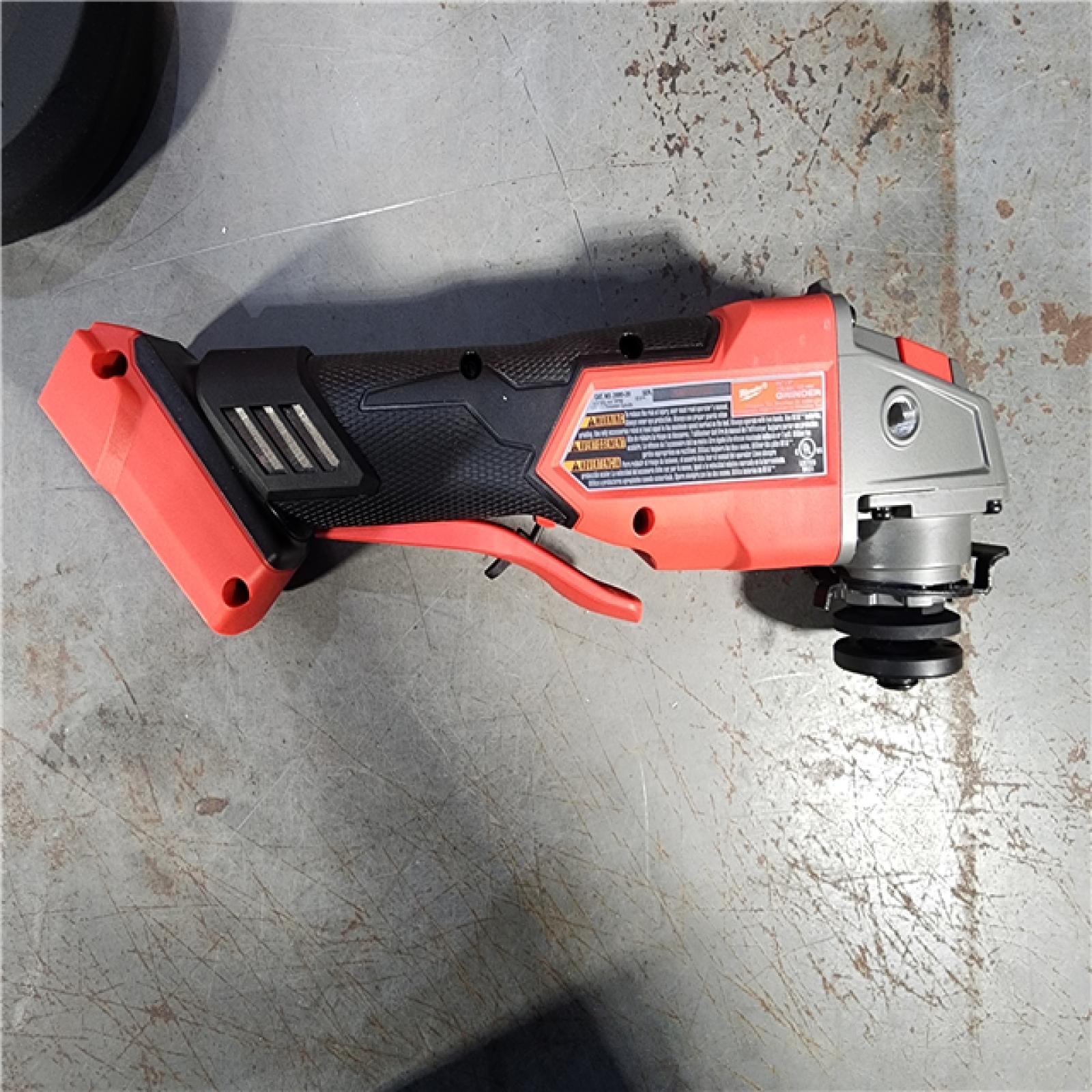 HOUSTON LOCATION - AS-IS (APPEARS LIKE NEW) Milwaukee 2880-20 M18 FUEL 18-Volt Lithium-Ion Brushless Cordless 4-1/2 in./5 in. Grinder W/Paddle Switch (Tool-Only)