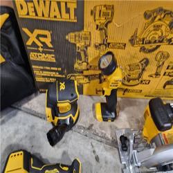 HOUSTON LOCATION - AS-IS (APPEARS LIKE NEW) 20-Volt MAX Lithium-Ion Cordless 7-Tool Combo Kit with 2.0 Ah Battery, 5.0 Ah Battery and Charger