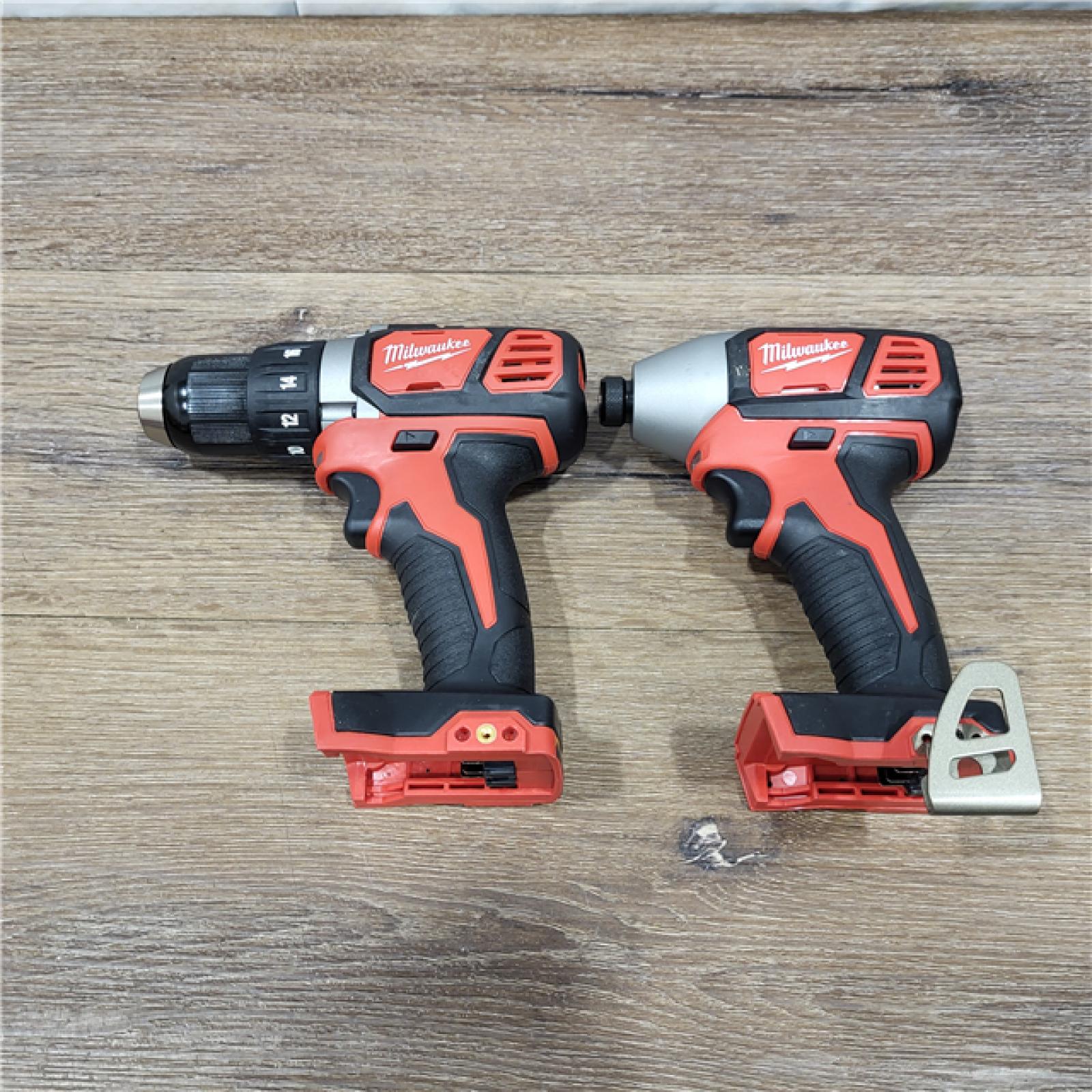 LIKE NEW! Milwaukee M18 18V Cordless Brushed 2 Tool Drill/Driver and Impact Driver Kit