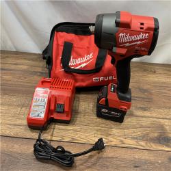 AS IS Milwaukee M18 1/2 in. Cordless Brushless High Torque Impact Wrench Kit (Battery & Charger)