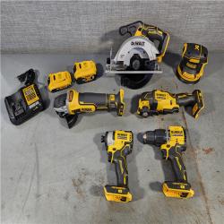 HOUSTON LOCATION - AS-IS Dewalt 20-Volt MAX ToughSystem Lithium-Ion 6-Tool Cordless Combo Kit