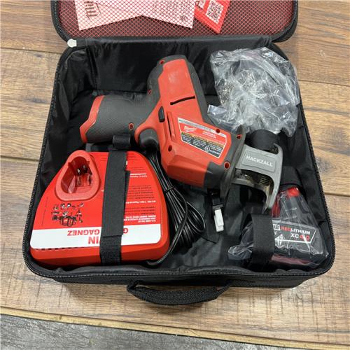 AS-IS MILWAUKEE M12 Fuel Kit De Sierra Sable Reciproca Hackzall Con 1 BaterÃ­a Milwaukee