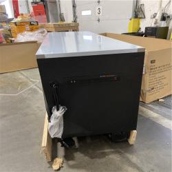 DALLAS LOCATION - Husky 84 in. W x 24 in. D 9-Drawer Heavy-Duty Mobile Workbench with Stainless Steel Top in Matte Black