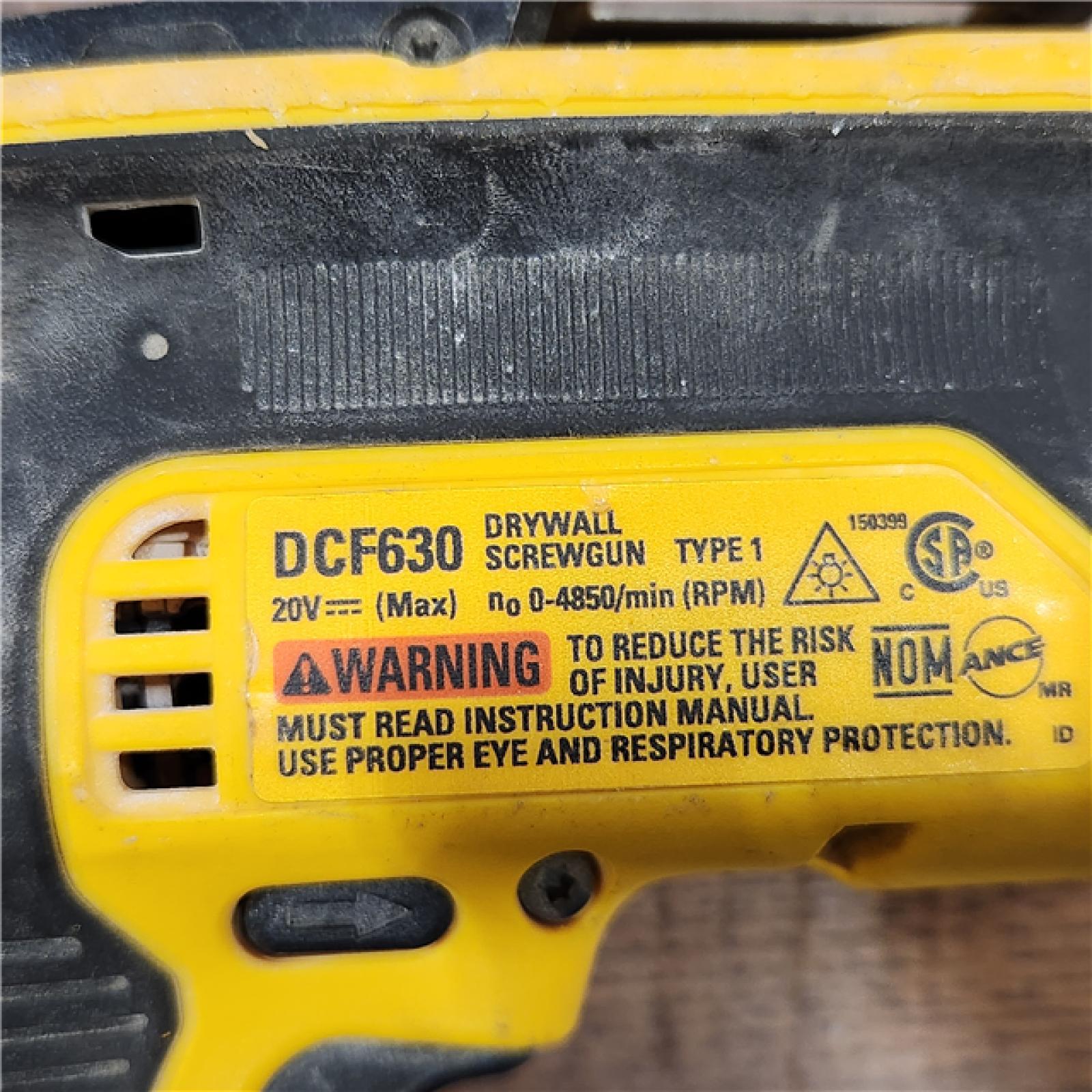 AS-IS DeWalt DCF630B 20V Cordless Brushless Screw Gun (Tool Only)