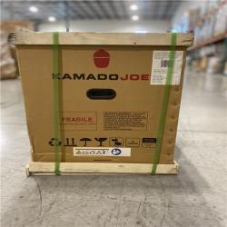 DALLAS LOCATION -  Kamado Joe Joe Jr. 13.5 in. Portable Charcoal Grill in Red with Cast Iron Cart, Heat Deflectors and Ash Tool