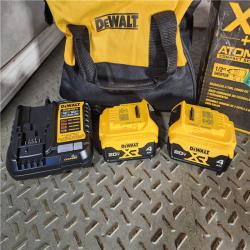 HOUSTON LOCATION - AS-IS 20V MAX XR Hammer Drill and ATOMIC Impact Driver 2 Tool Cordless Combo Kit with (2) 4.0Ah Batteries, Charger, and Bag