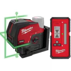 NEW! - Milwaukee M12 12-Volt Lithium-Ion Cordless Green 125 ft. Cross Line and Plumb Points Laser Level (Tool-Only)