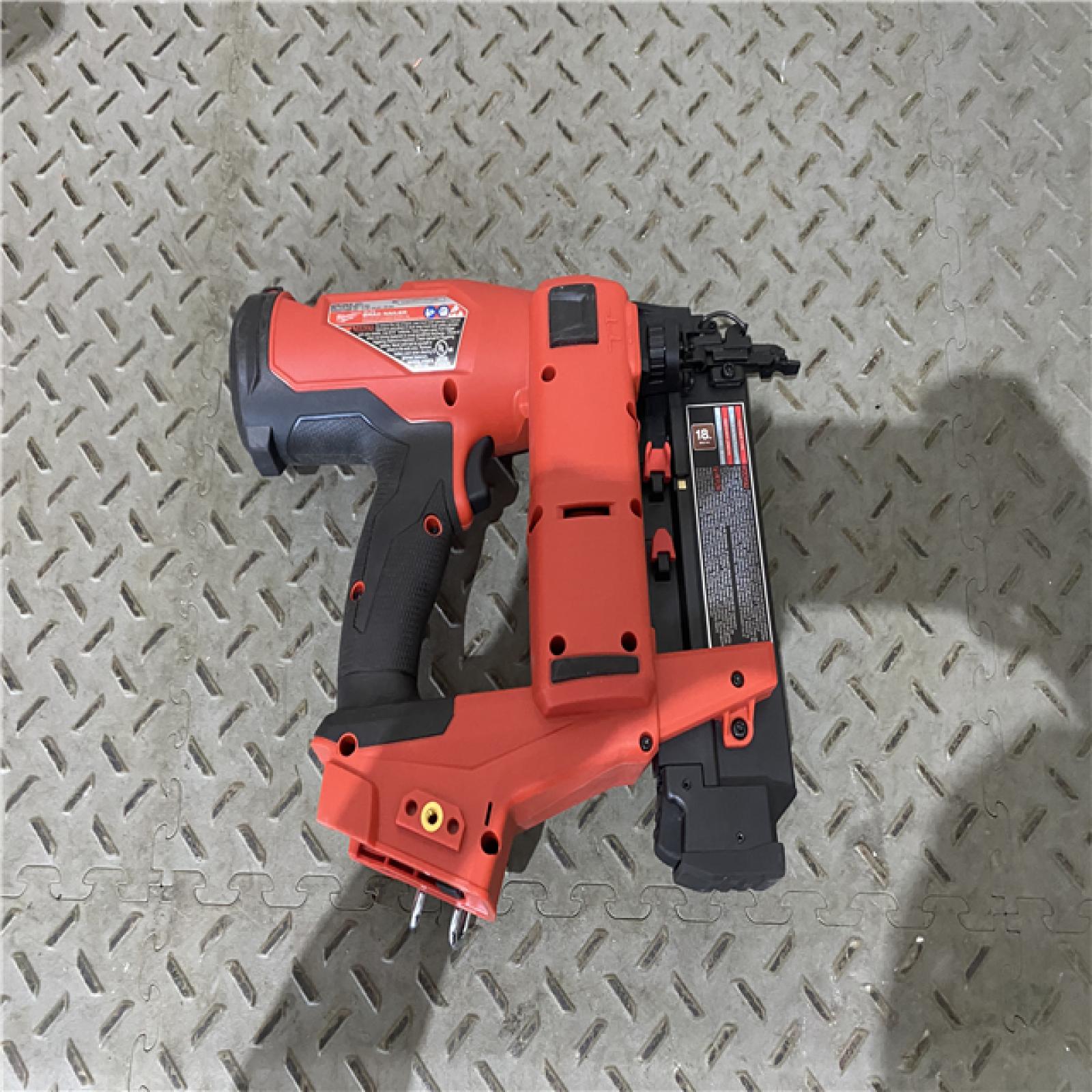 Houston location AS-IS Milwaukee M18 Fuel 18V Brushless 18-Gauge Brad Nailer 2746-20 (Bare Tool)