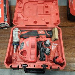 AS-IS M12 12-Volt Lithium-Ion Cordless PEX Expansion Tool Kit with (2) 1.5 Ah Batteries, (3) Expansion Heads and Hard Case