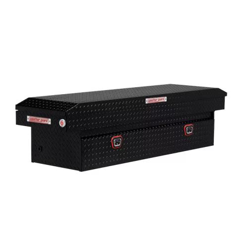 DALLAS LOCATION - NEW! Weather Guard 72 in. Gloss Black Aluminum Full Size Crossover Truck Tool Box